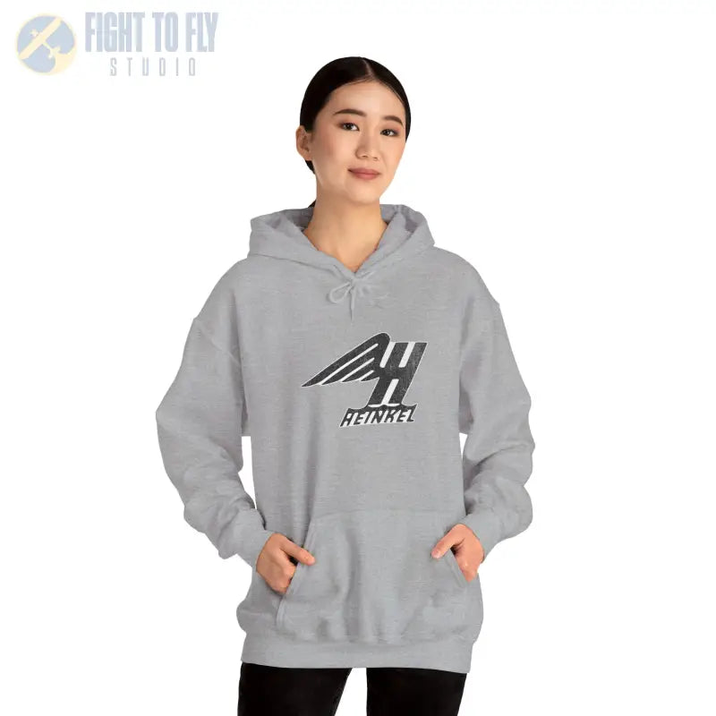 Heinkel Vintage Logo Hoodie - Gifts for pilots - Aviation apparel