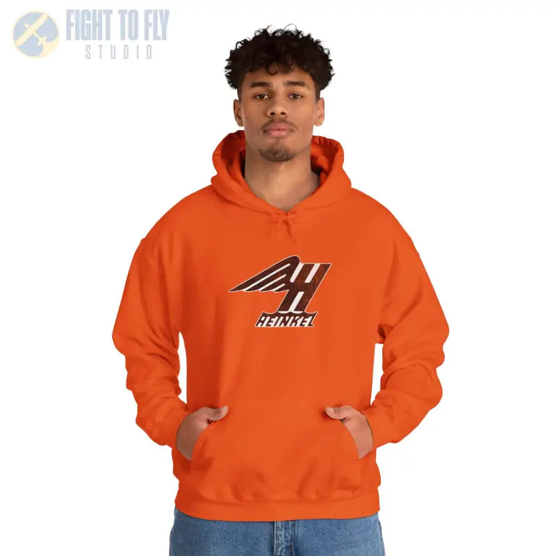 Heinkel Vintage Logo Hoodie - Gifts for pilots - Aviation apparel
