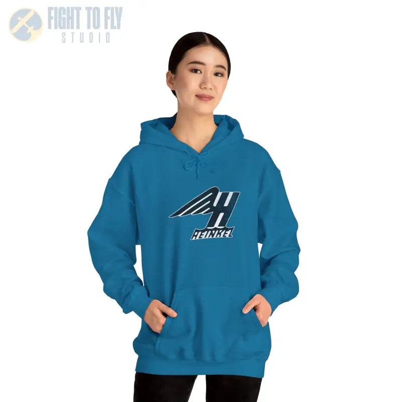 Heinkel Vintage Logo Hoodie - Gifts for pilots - Aviation apparel