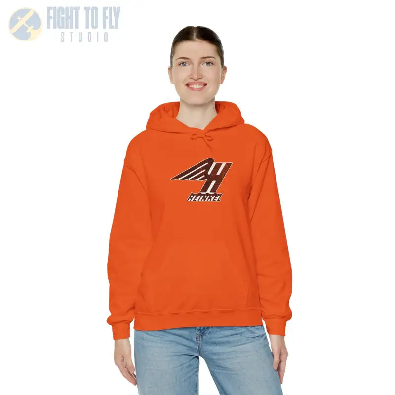 Heinkel Vintage Logo Hoodie - Gifts for pilots - Aviation apparel