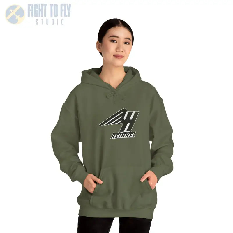 Heinkel Vintage Logo Hoodie - Gifts for pilots - Aviation apparel