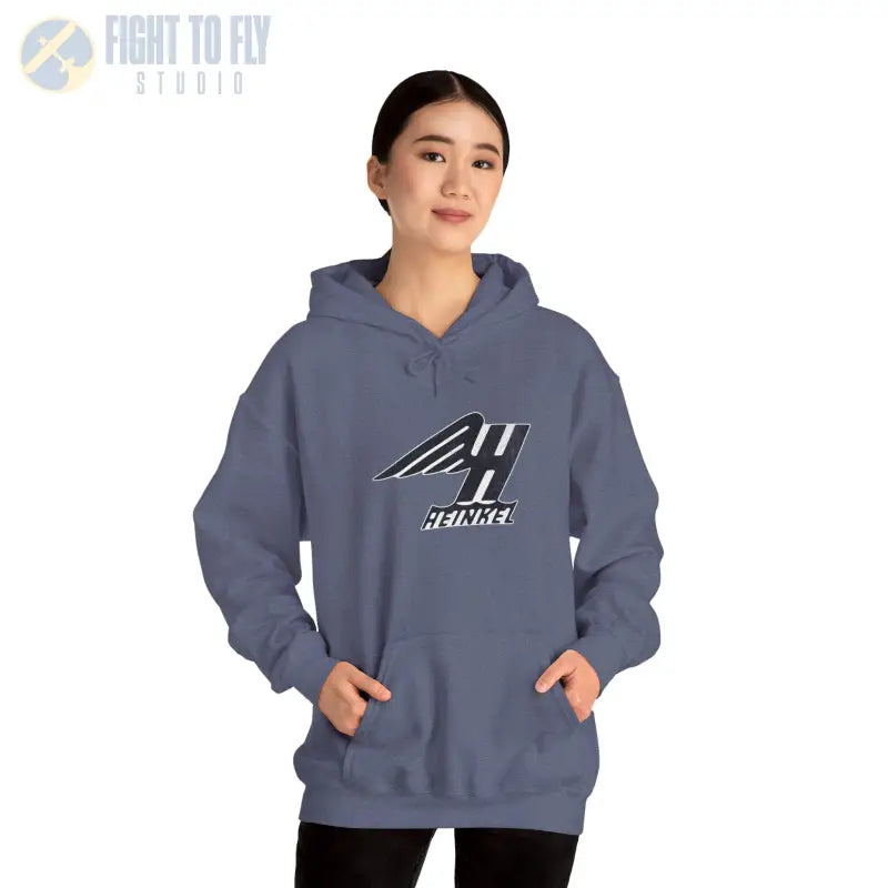 Heinkel Vintage Logo Hoodie - Gifts for pilots - Aviation apparel