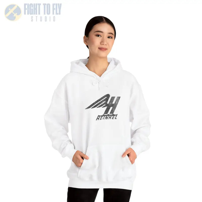 Heinkel Vintage Logo Hoodie - Gifts for pilots - Aviation apparel