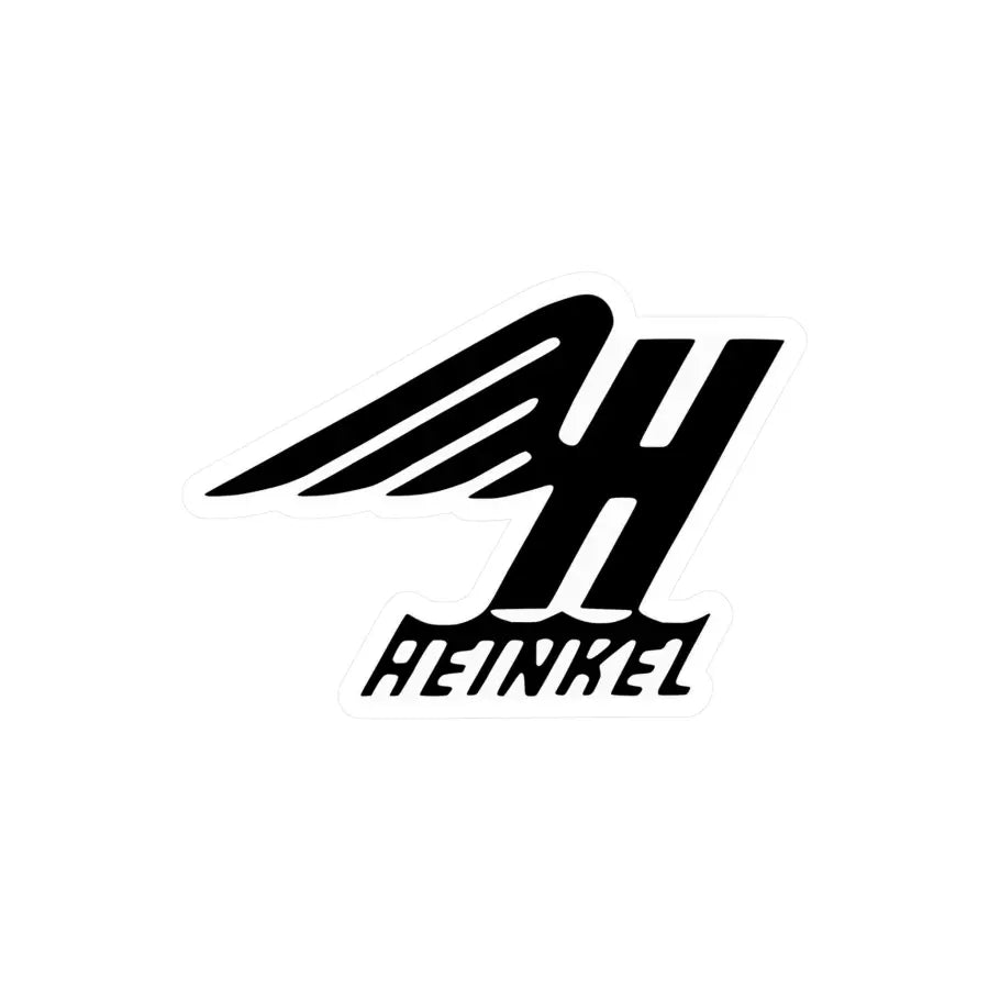 Heinkel Winged Logo Kiss-Cut Vinyl Decal - Paper products - Pilot gifts - WWII warbird t-shirt