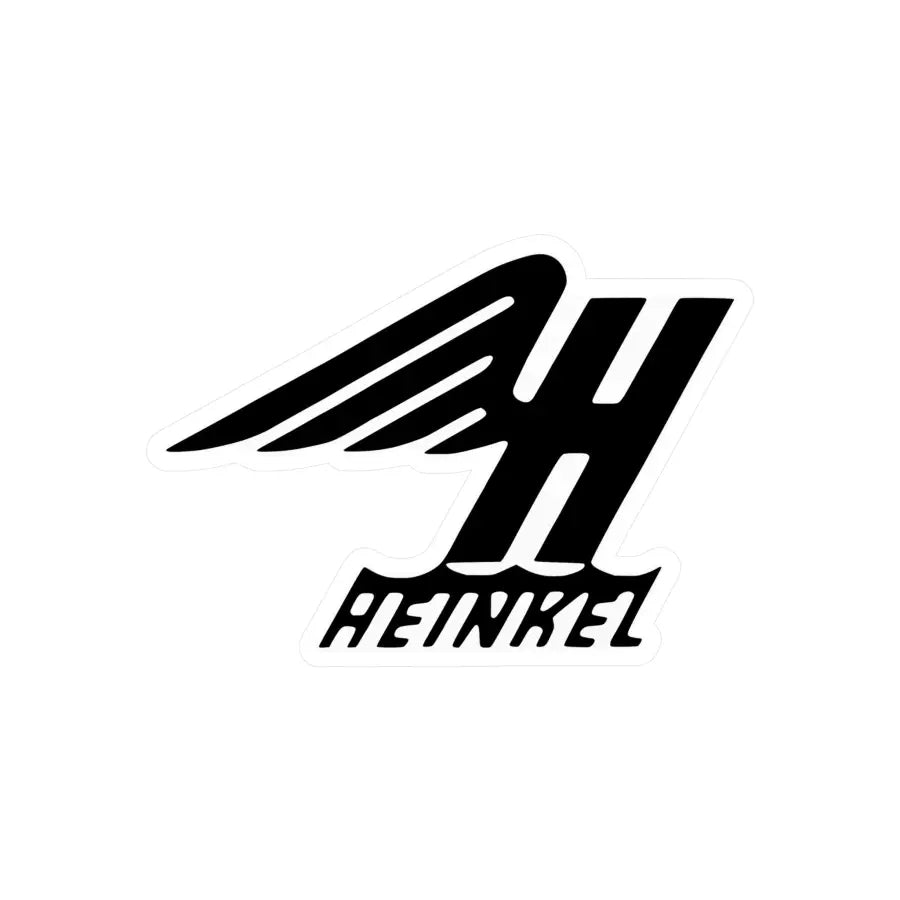 Heinkel Winged Logo Kiss-Cut Vinyl Decal - Paper products - Gifts for pilots - Aviation apparel