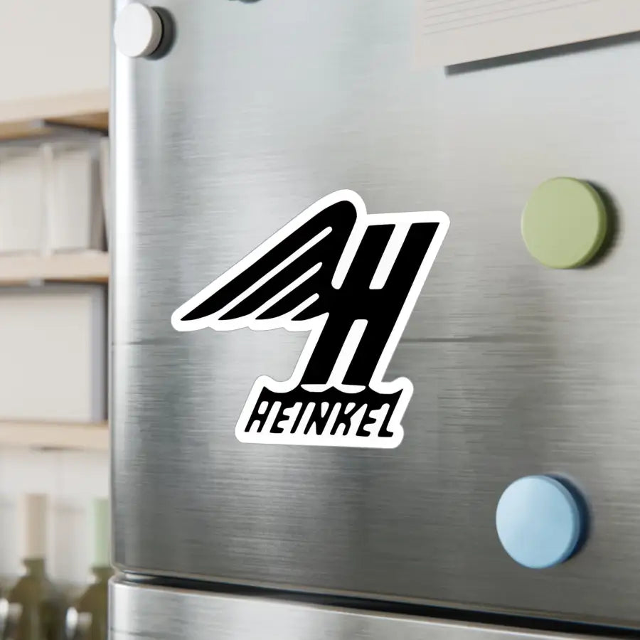 Heinkel Winged Logo Kiss-Cut Vinyl Decal - Paper products - Gifts for pilots - Aviation apparel