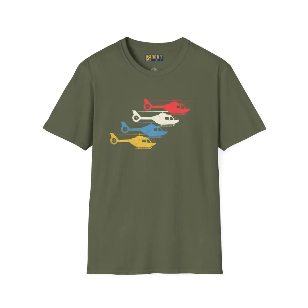 Helicopter Adventure T-Shirt - Pilot gifts - WWII warbird t-shirt