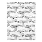 Heritage Wings Baby Blanket – C-47 Skytrain Line Art - Home Decor - Pilot gifts - WWII warbird t-shirt