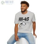 HH-43 Huskie Side Profile T-Shirt - Pilot gifts - WWII warbird t-shirt