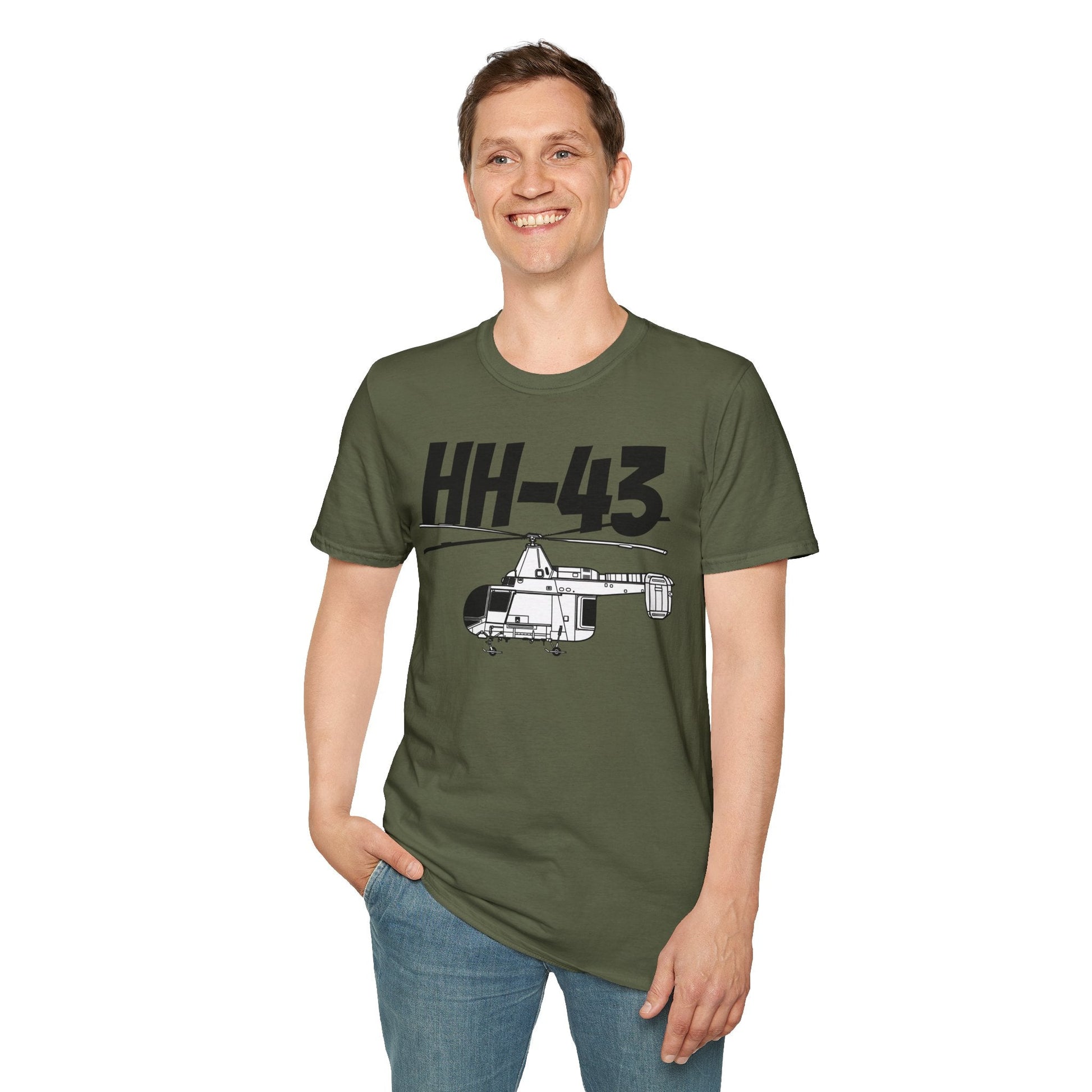 HH-43 Side Profile T-Shirt – Kaman Rescue Helicopter Tee - Gifts for pilots - Aviation apparel