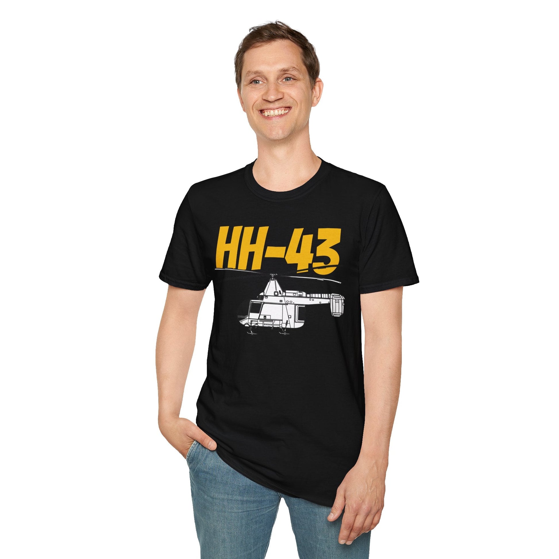 HH-43 Side Profile T-Shirt – Kaman Rescue Helicopter Tee - Gifts for pilots - Aviation apparel