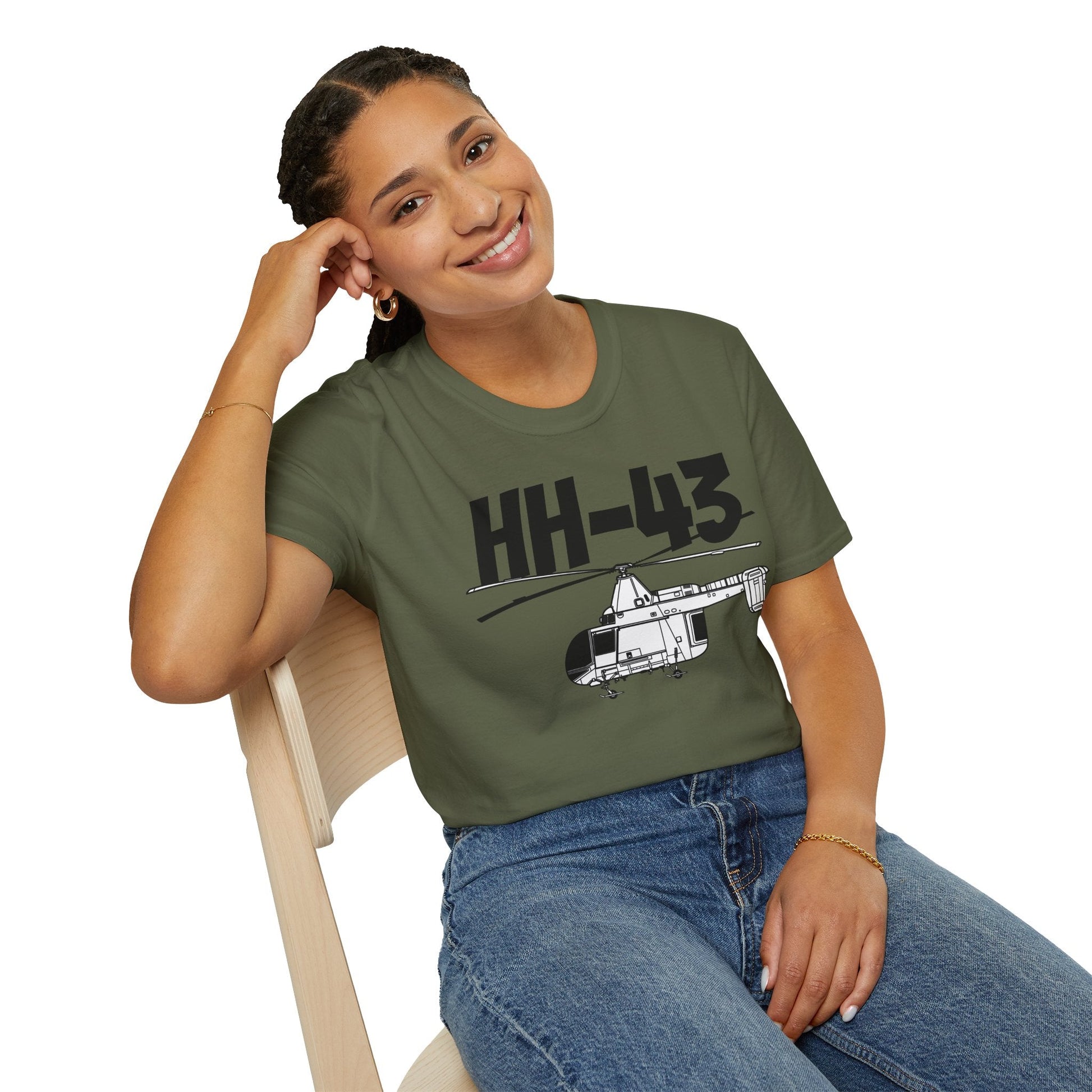 HH-43 Side Profile T-Shirt – Kaman Rescue Helicopter Tee - Gifts for pilots - Aviation apparel