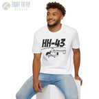 HH-43 Huskie Side Profile T-Shirt - Pilot gifts - WWII warbird t-shirt
