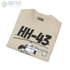 HH-43 Huskie Side Profile T-Shirt - Pilot gifts - WWII warbird t-shirt