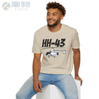 HH-43 Huskie Side Profile T-Shirt - Pilot gifts - WWII warbird t-shirt