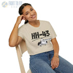 HH-43 Huskie Side Profile T-Shirt - Pilot gifts - WWII warbird t-shirt