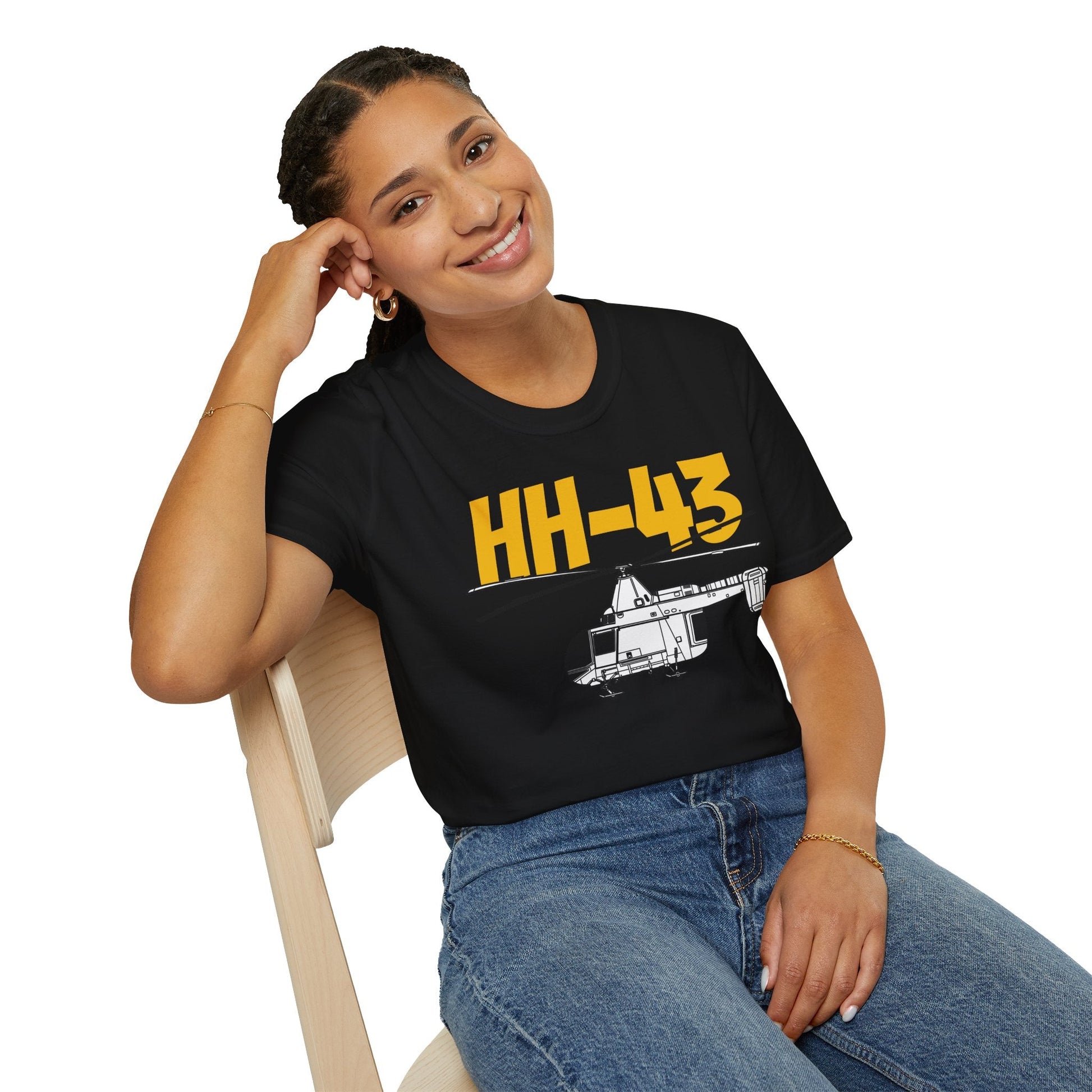 HH-43 Side Profile T-Shirt – Kaman Rescue Helicopter Tee - Gifts for pilots - Aviation apparel
