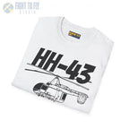 HH-43 Huskie Side Profile T-Shirt - Pilot gifts - WWII warbird t-shirt