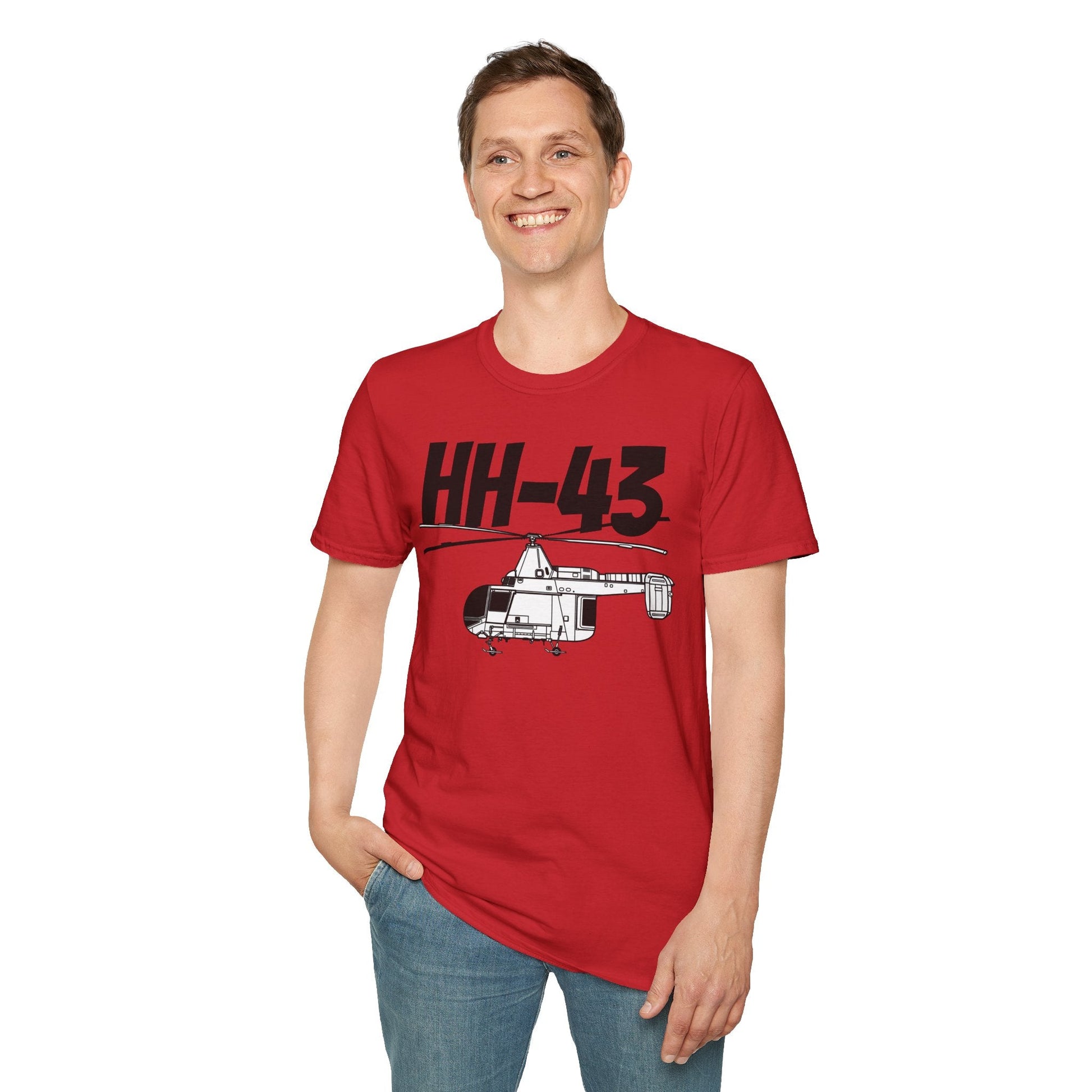 HH-43 Side Profile T-Shirt – Kaman Rescue Helicopter Tee - Gifts for pilots - Aviation apparel