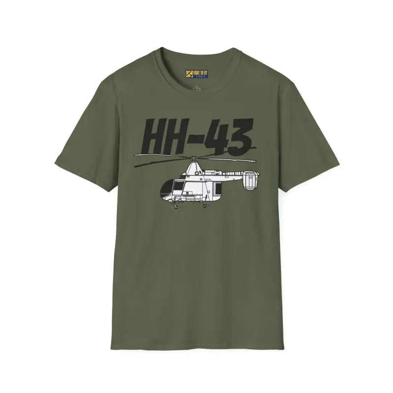 HH-43 Huskie Side Profile T-Shirt - Pilot gifts - WWII warbird t-shirt