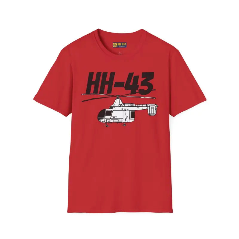 HH-43 Huskie Side Profile T-Shirt - Pilot gifts - WWII warbird t-shirt