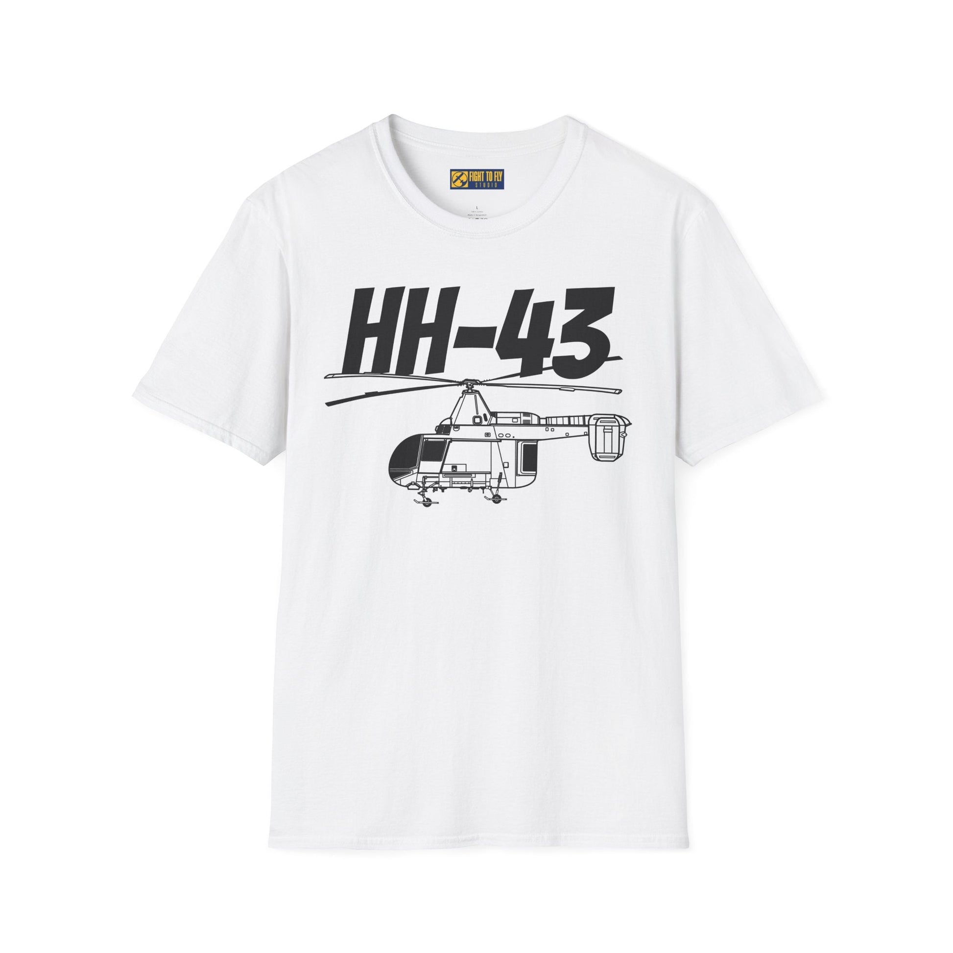 HH-43 Side Profile T-Shirt – Kaman Rescue Helicopter Tee - Gifts for pilots - Aviation apparel