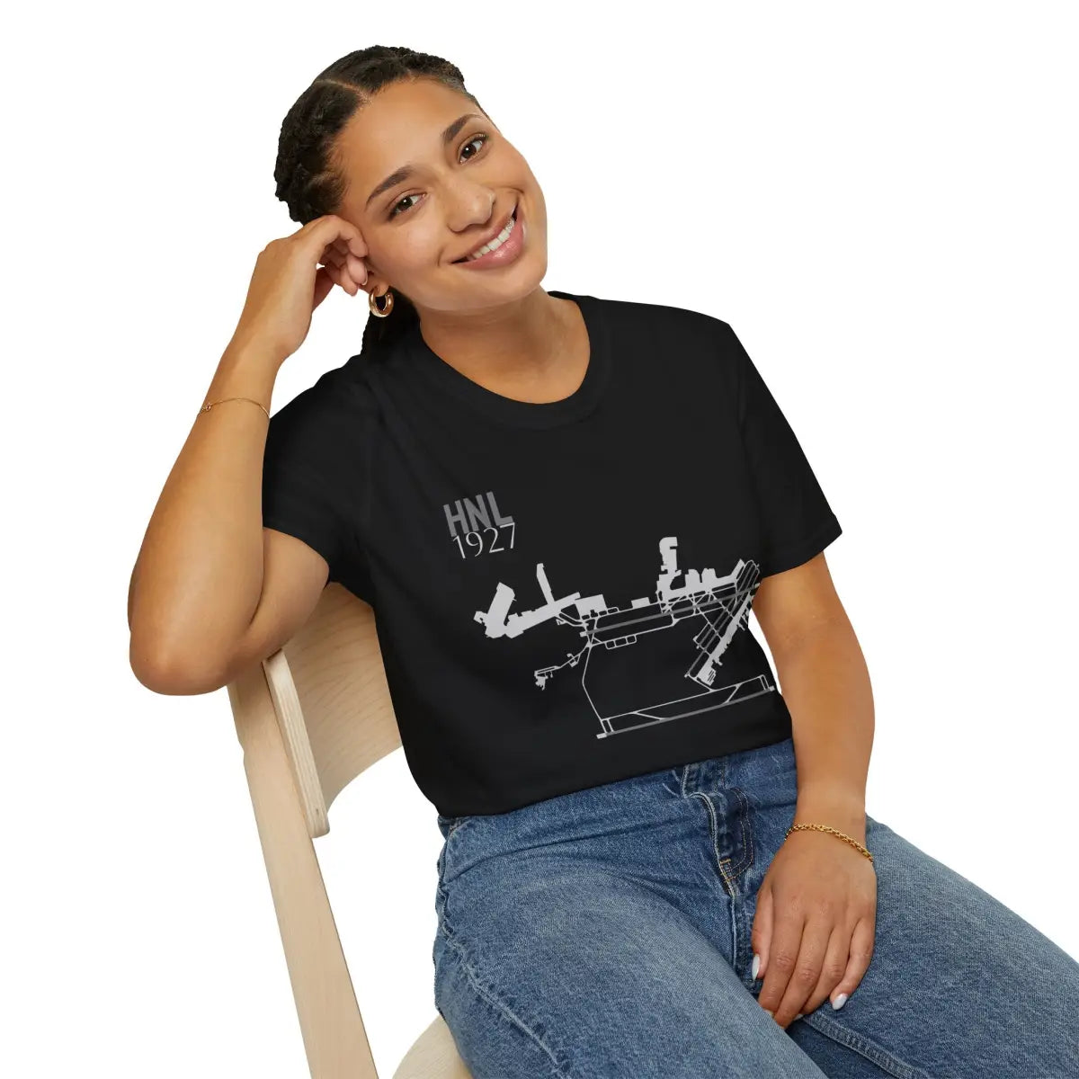 HNL Daniel K. Inouye International - 1927 - Tee - T-Shirt - Pilot gifts - WWII warbird t-shirt