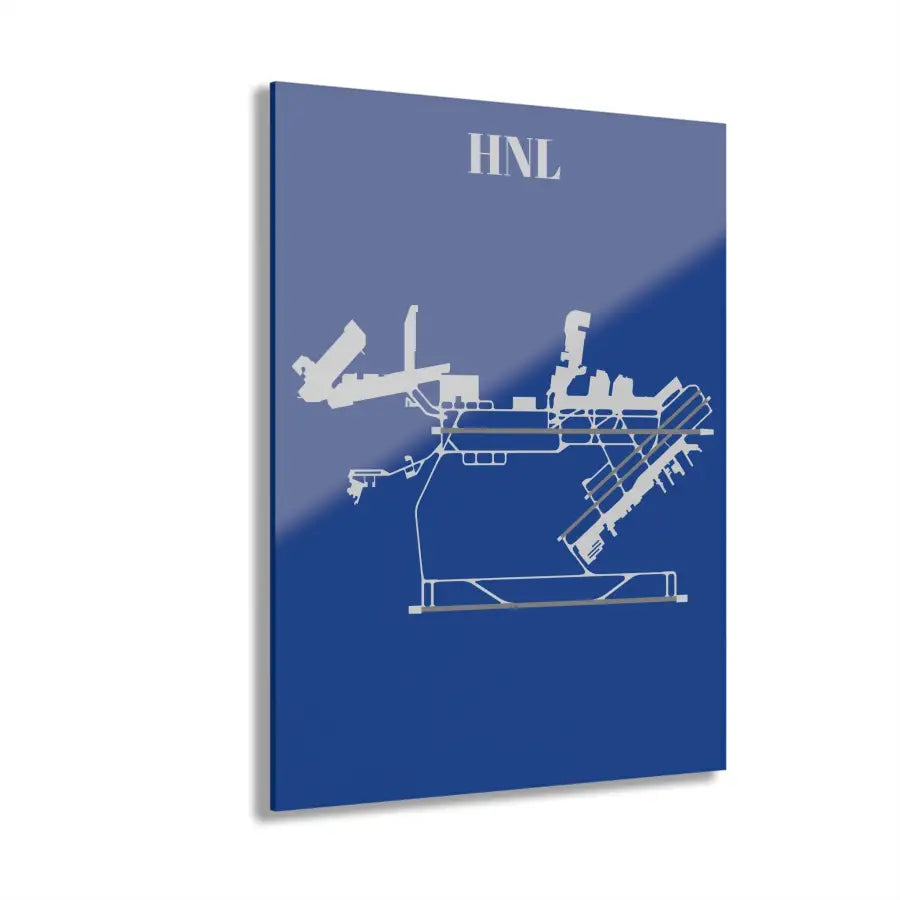 HNL - Daniel K. Inouye International Acrylic Print - Home Decor - Pilot gifts - WWII warbird t-shirt