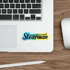 Holographic Die-Cut Stickers - Stearman Design for Skateboards & Decor - Paper products - Pilot gifts - WWII warbird