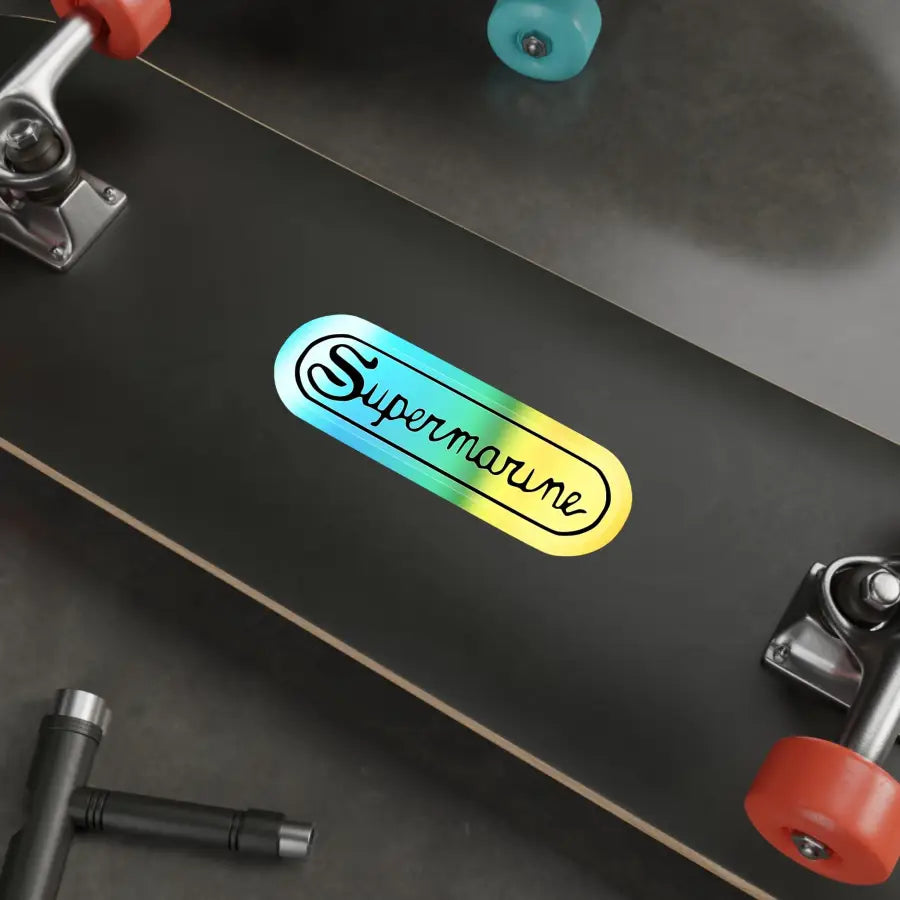 Holographic Die-Cut Stickers - Vibrant Supermarine Design for Personalization & Gifting - Paper products - Gifts pilots