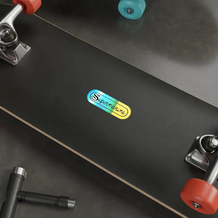 Holographic Die-Cut Stickers - Vibrant Supermarine Design for Personalization & Gifting - Paper products - Gifts pilots