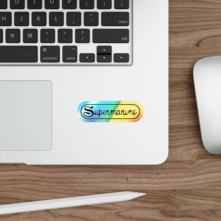 Holographic Die-Cut Stickers - Vibrant Supermarine Design for Personalization & Gifting - Paper products - Gifts pilots