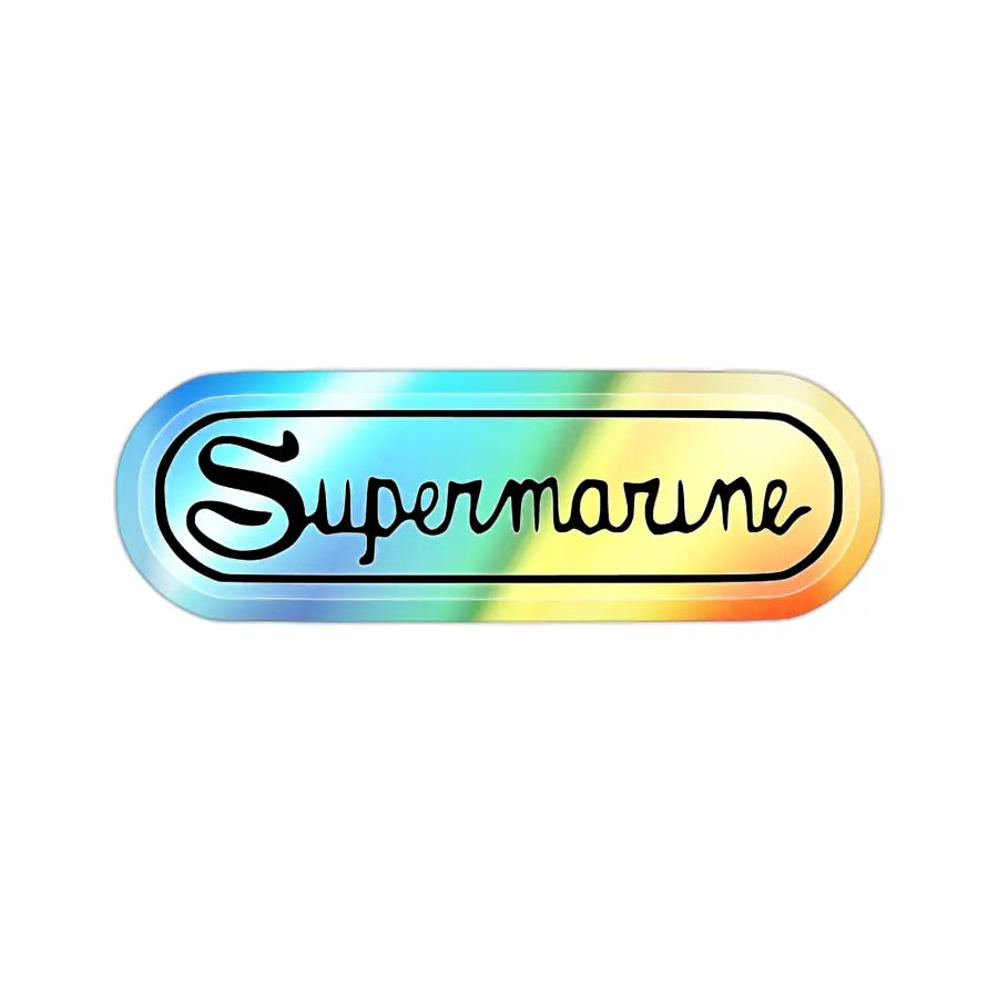 Holographic Die-Cut Stickers - Vibrant Supermarine Design for Personalization & Gifting - Paper products - Gifts pilots