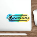Holographic Die-Cut Stickers - Vibrant Supermarine Design for Personalization & Gifting - Paper products - Pilot gifts