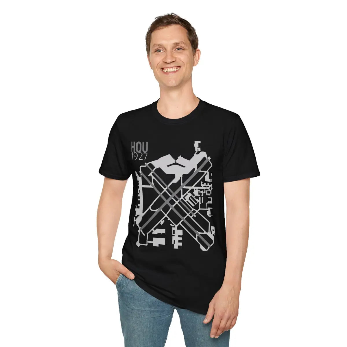 HOU William P. Hobby Airport - 1927 - Tee - T-Shirt - Gifts for pilots - Aviation apparel