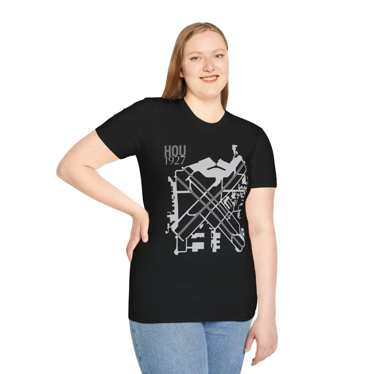 HOU William P. Hobby Airport - 1927 - Tee - T-Shirt - Gifts for pilots - Aviation apparel