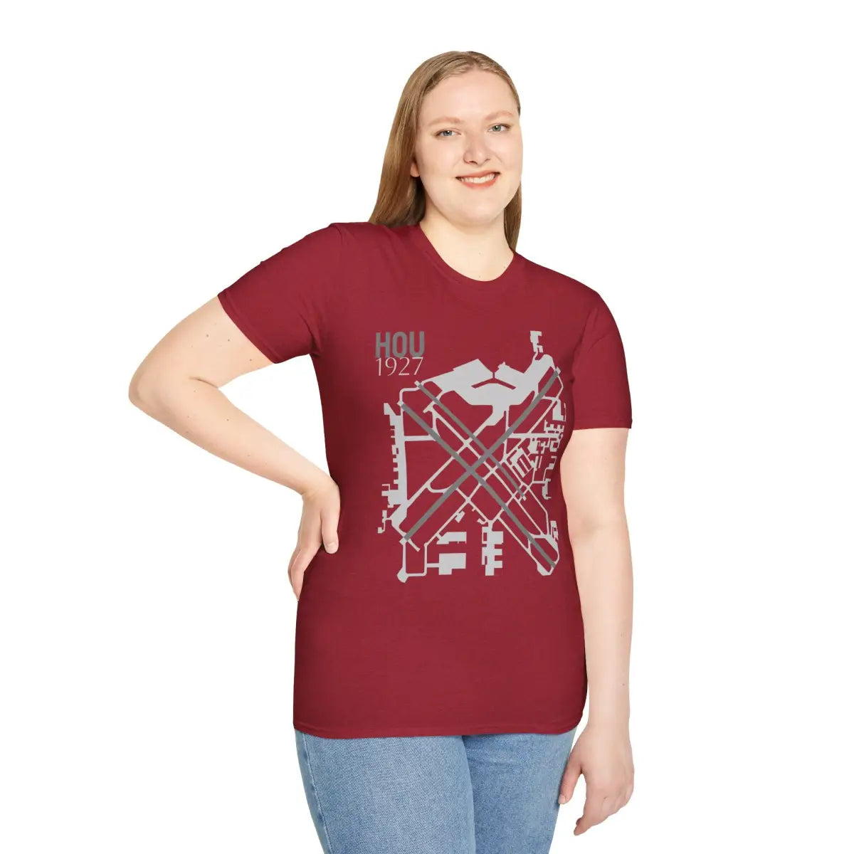 HOU William P. Hobby Airport - 1927 - Tee - T-Shirt - Gifts for pilots - Aviation apparel