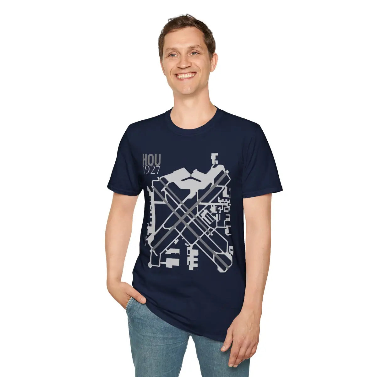 HOU William P. Hobby Airport - 1927 - Tee - T-Shirt - Gifts for pilots - Aviation apparel