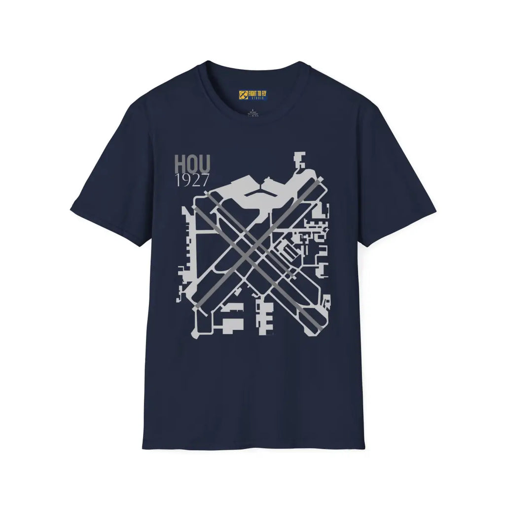 HOU William P. Hobby Airport - 1927 - Tee - T-Shirt - Gifts for pilots - Aviation apparel
