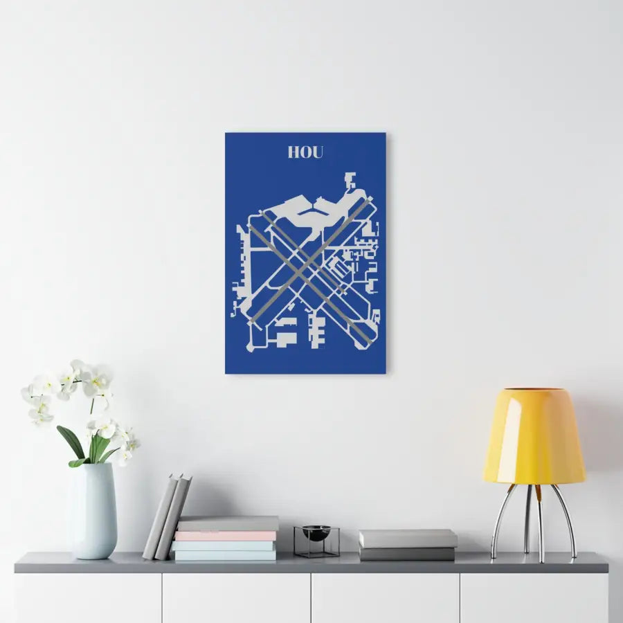 HOU - William P. Hobby Airport Acrylic Print - Home Decor - Pilot gifts - WWII warbird t-shirt