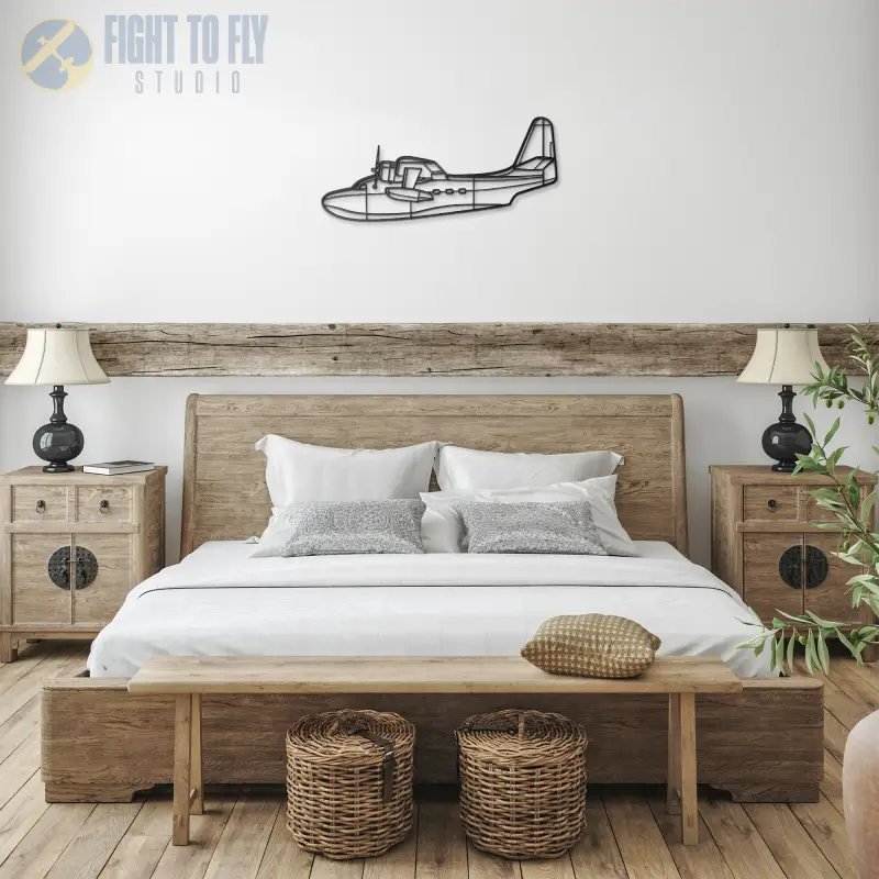 HU-16B Die Cut Metal Wall Art - Sign - Pilot gifts - WWII warbird t-shirt