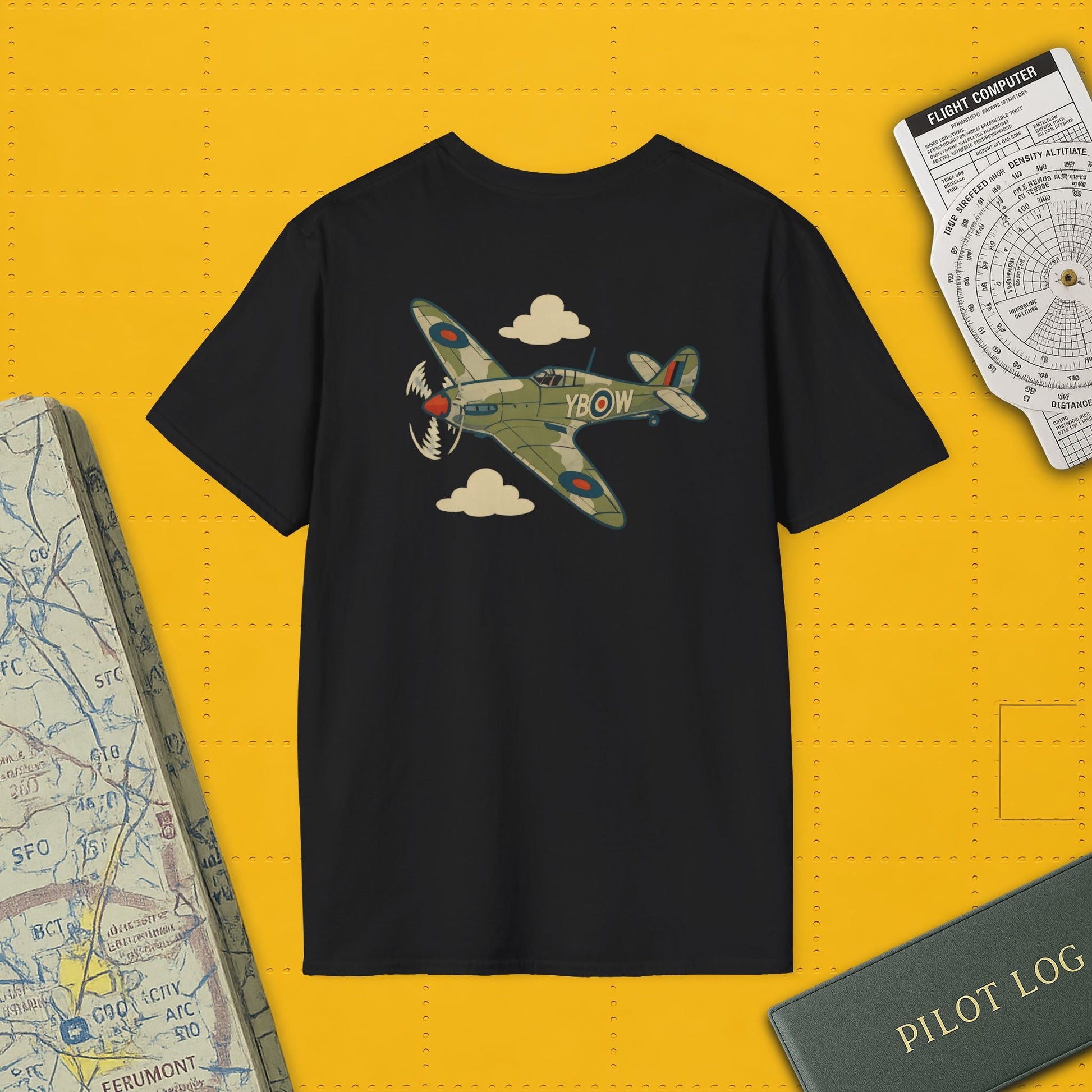 Hurricane Premium T-Shirt – Early War British Fighter Full Graphic Tee - Pilot gifts - WWII warbird t-shirt