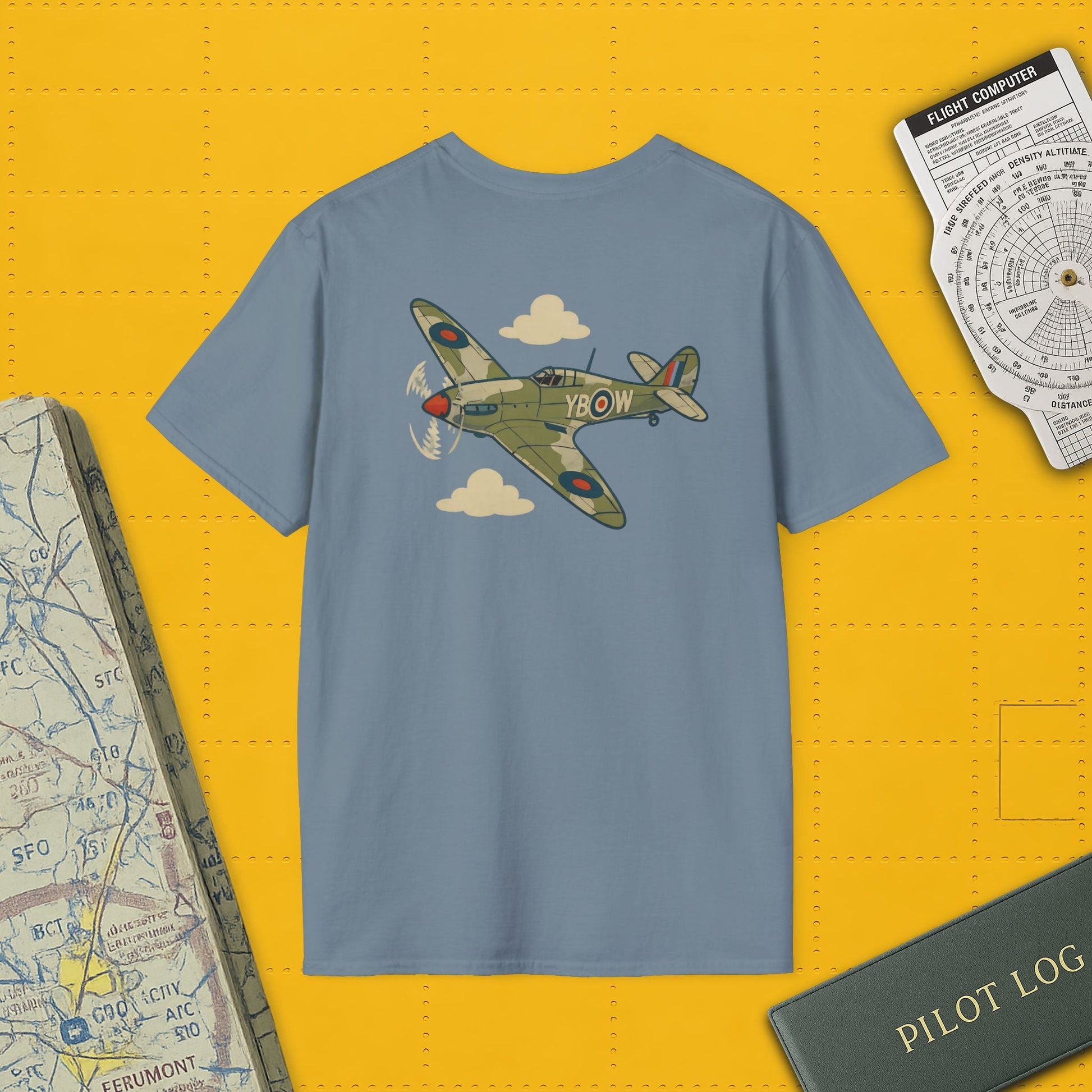 Hurricane Premium T-Shirt – Early War British Fighter Full Graphic Tee - Pilot gifts - WWII warbird t-shirt
