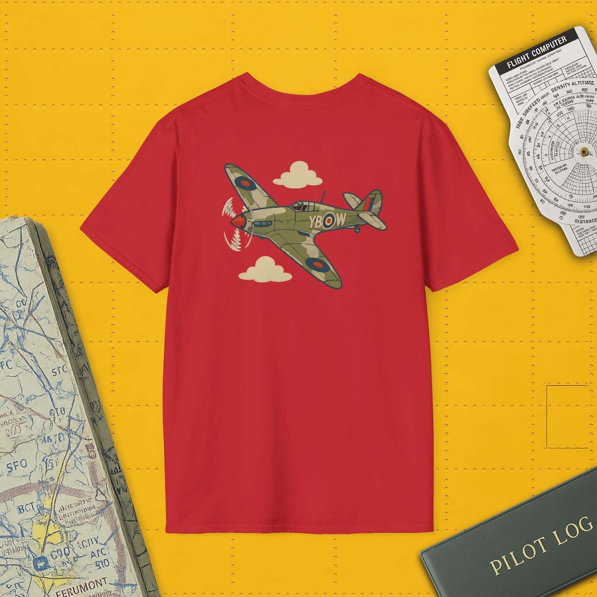 Hurricane Premium T-Shirt – Early War British Fighter Full Graphic Tee - Pilot gifts - WWII warbird t-shirt
