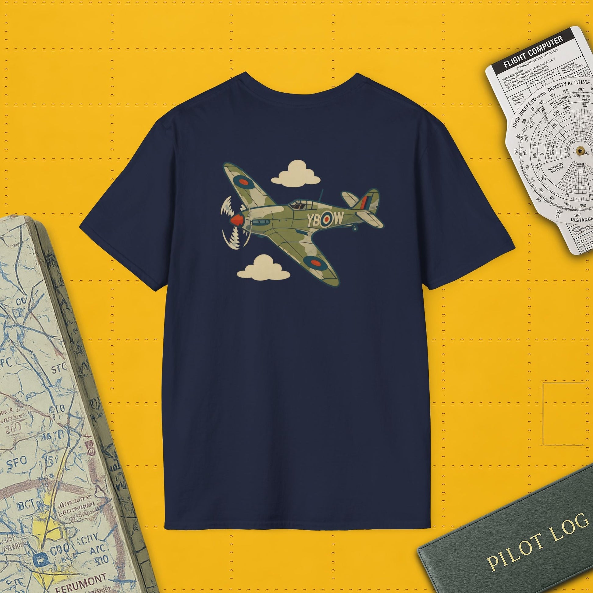 Hurricane Premium T-Shirt – Early War British Fighter Full Graphic Tee - Pilot gifts - WWII warbird t-shirt