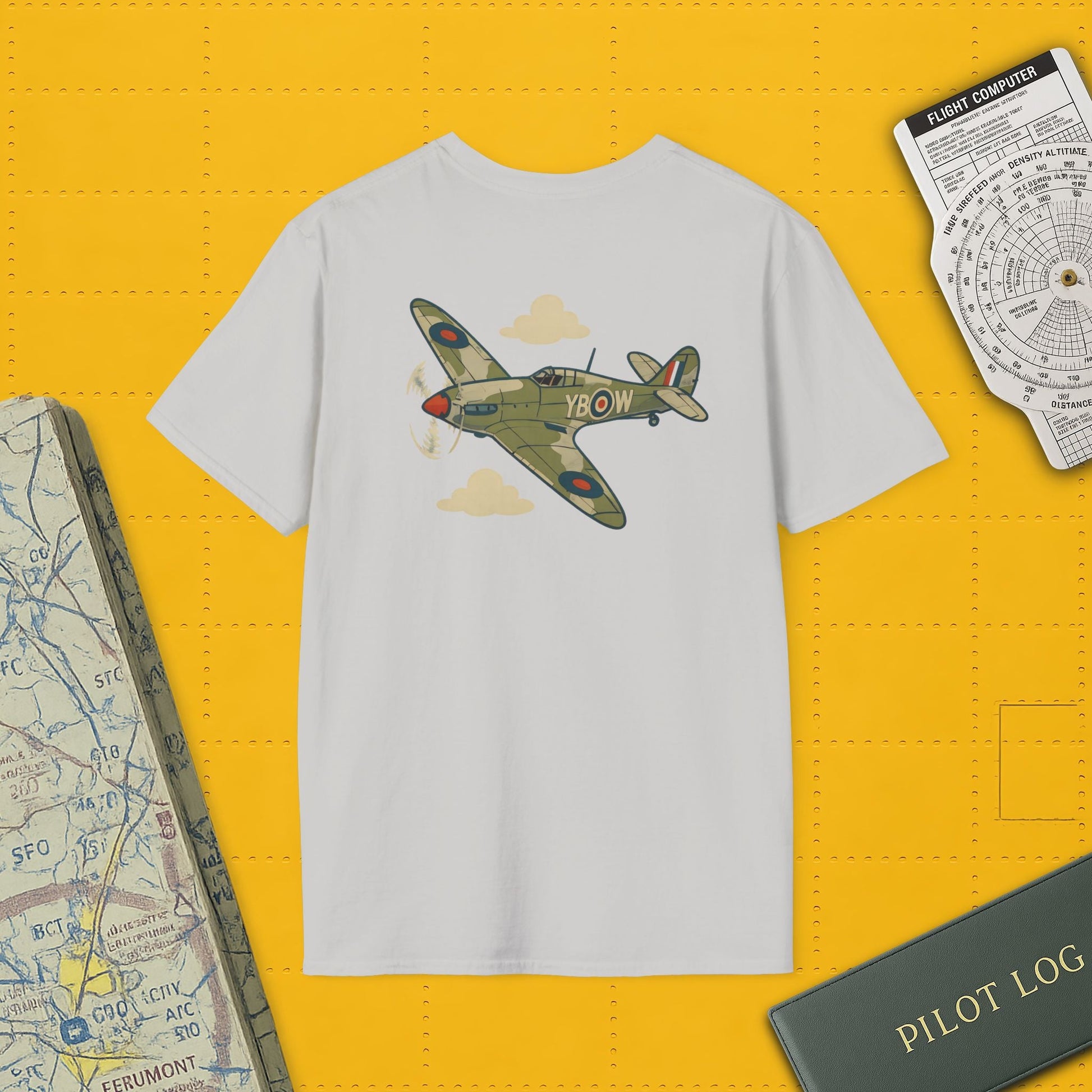 Hurricane Premium T-Shirt – Early War British Fighter Full Graphic Tee - Pilot gifts - WWII warbird t-shirt