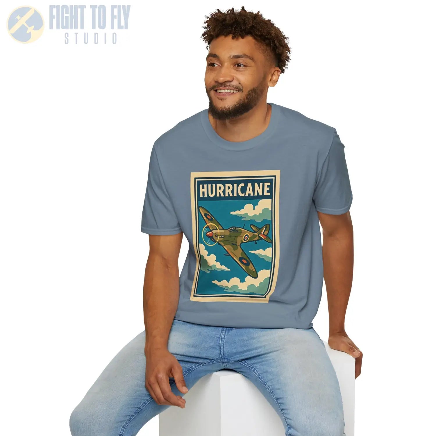 Hawker Hurricane Premium Full Graphic T-Shirt - Pilot gifts - WWII warbird t-shirt