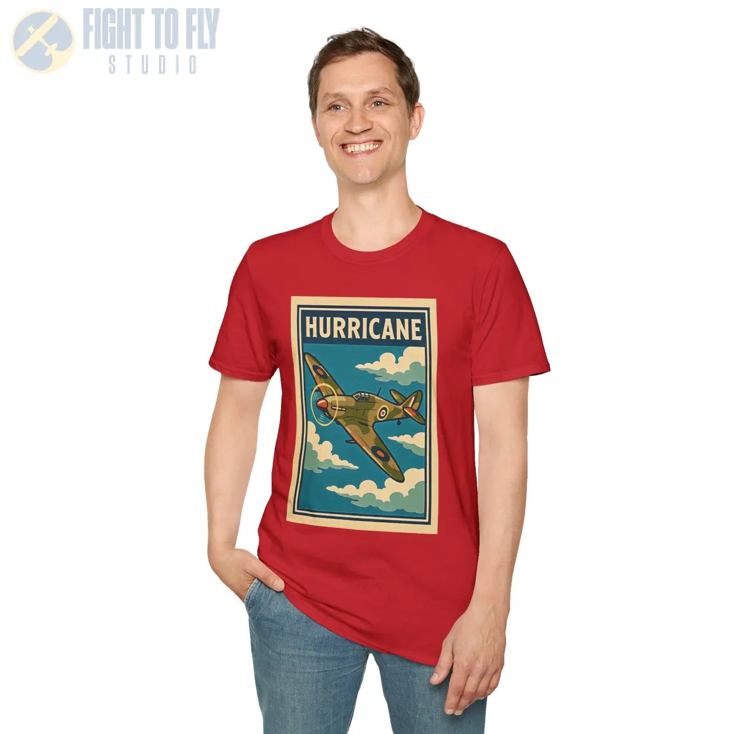 Hawker Hurricane Premium Full Graphic T-Shirt - Pilot gifts - WWII warbird t-shirt