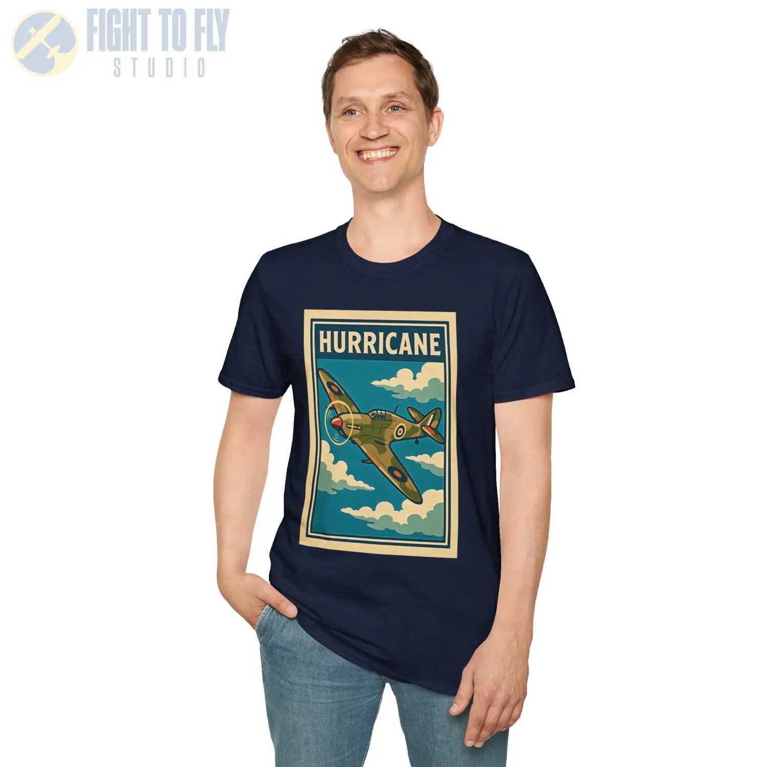 Hawker Hurricane Premium Full Graphic T-Shirt - Pilot gifts - WWII warbird t-shirt