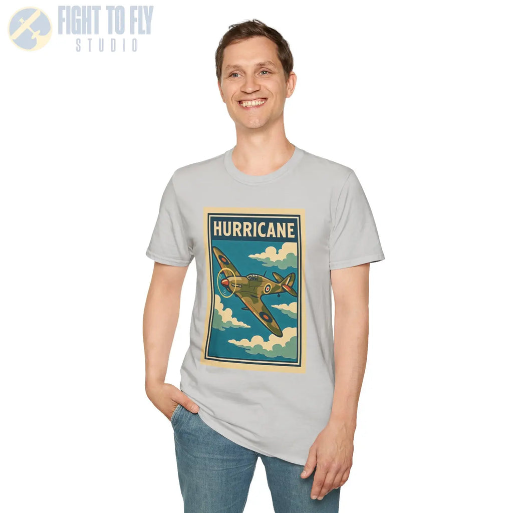 Hawker Hurricane Premium Full Graphic T-Shirt - Pilot gifts - WWII warbird t-shirt